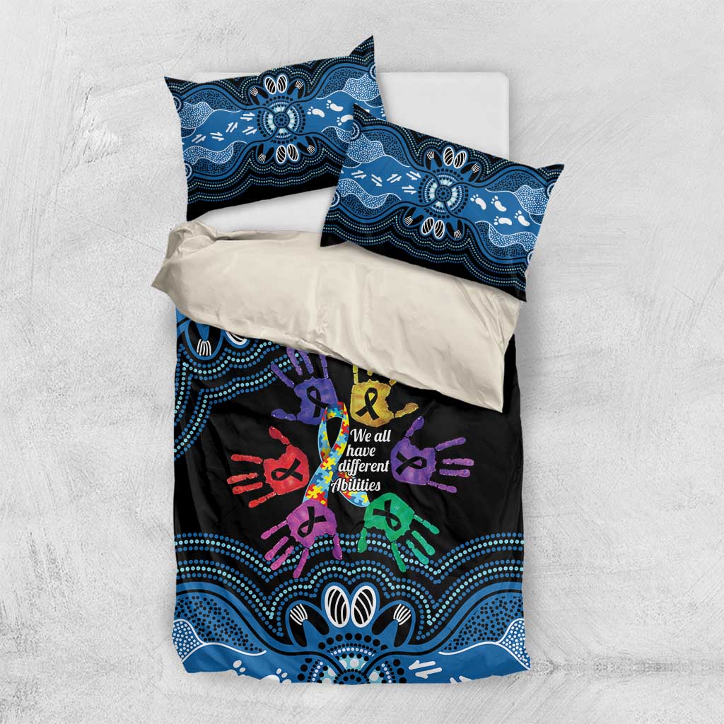 Autism Awareness Australia Indigenous Bedding Set We All Have Different Abilities