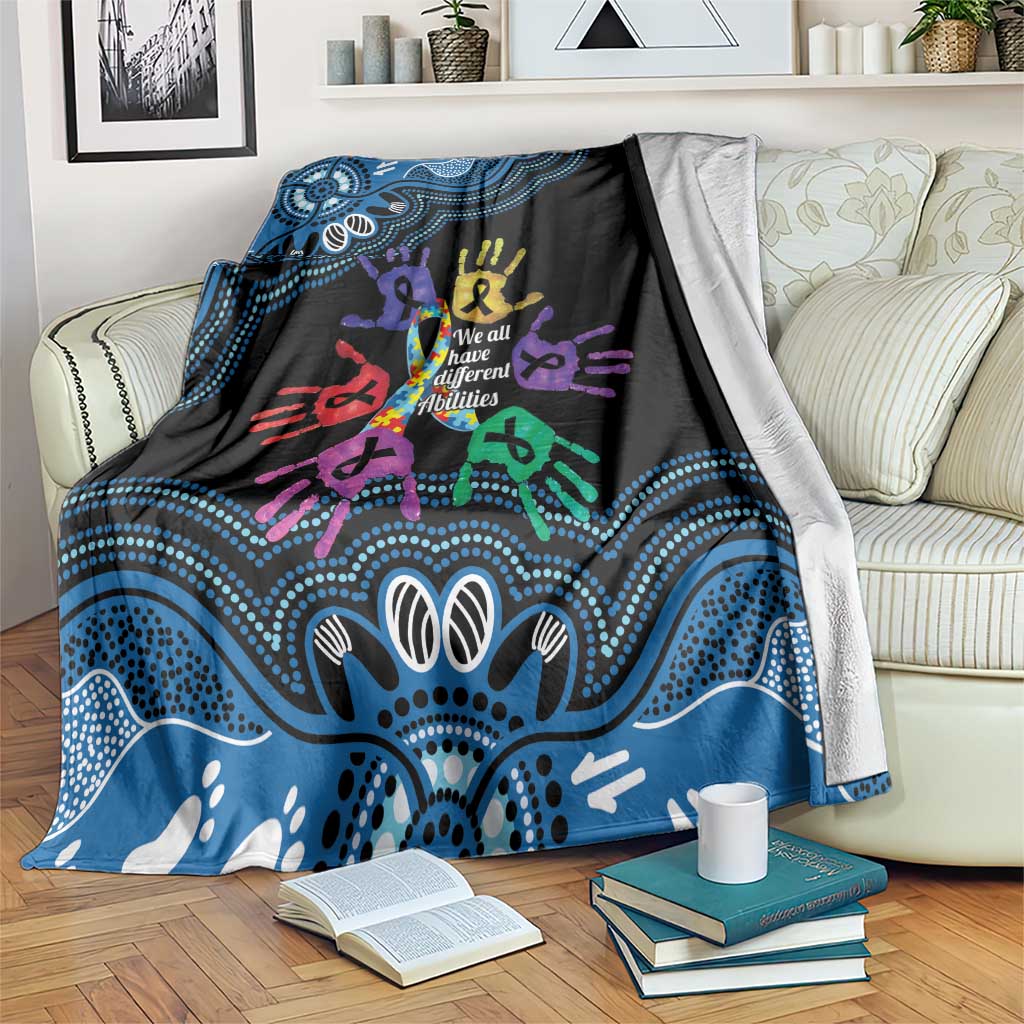 Autism Awareness Australia Indigenous Blanket We All Have Different Abilities