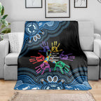 Autism Awareness Australia Indigenous Blanket We All Have Different Abilities