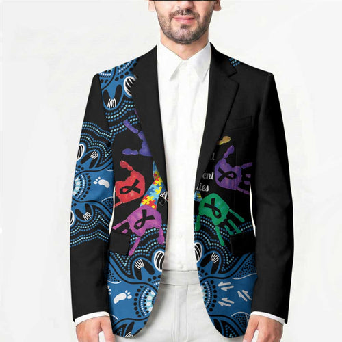 Autism Awareness Australia Indigenous Blazer We All Have Different Abilities