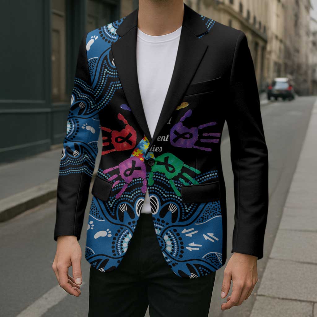 Autism Awareness Australia Indigenous Blazer We All Have Different Abilities