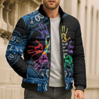 Autism Awareness Australia Indigenous Bomber Puffer Jacket We All Have Different Abilities