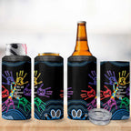 Autism Awareness Australia Indigenous 4 in 1 Can Cooler Tumbler We All Have Different Abilities