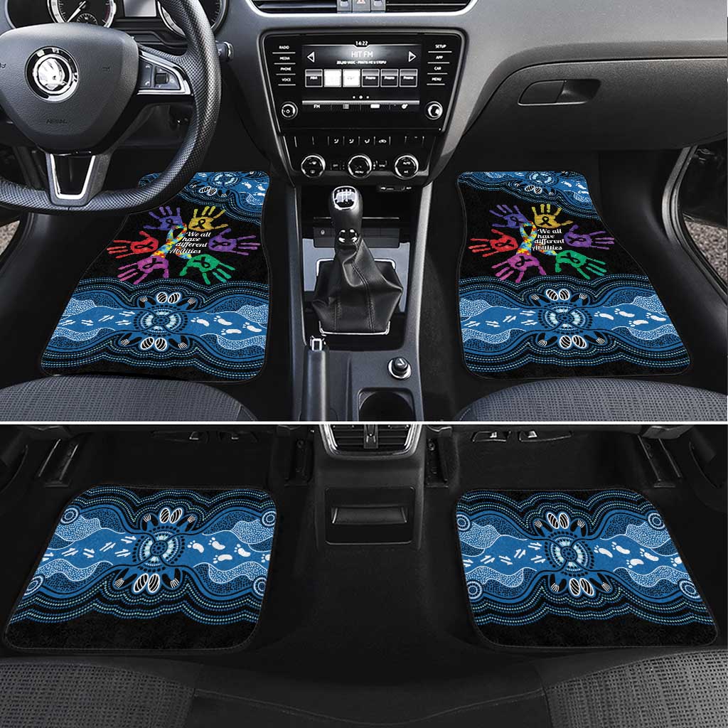 Autism Awareness Australia Indigenous Car Mats We All Have Different Abilities