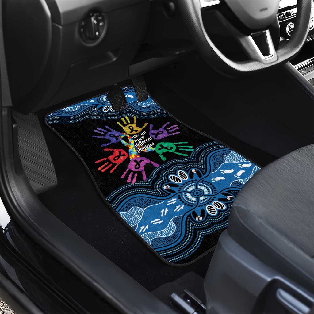Autism Awareness Australia Indigenous Car Mats We All Have Different Abilities