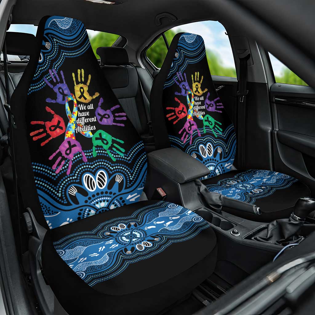 Autism Awareness Australia Indigenous Car Seat Cover We All Have Different Abilities