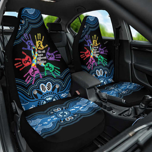 Autism Awareness Australia Indigenous Car Seat Cover We All Have Different Abilities