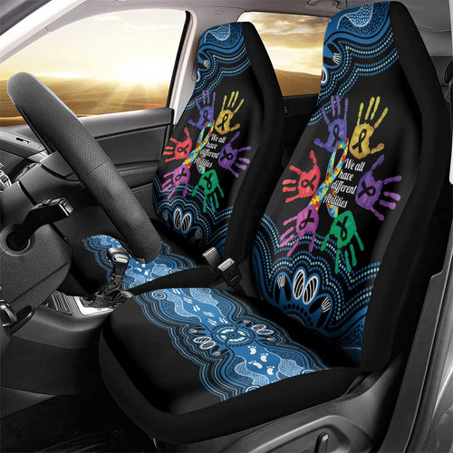 Autism Awareness Australia Indigenous Car Seat Cover We All Have Different Abilities