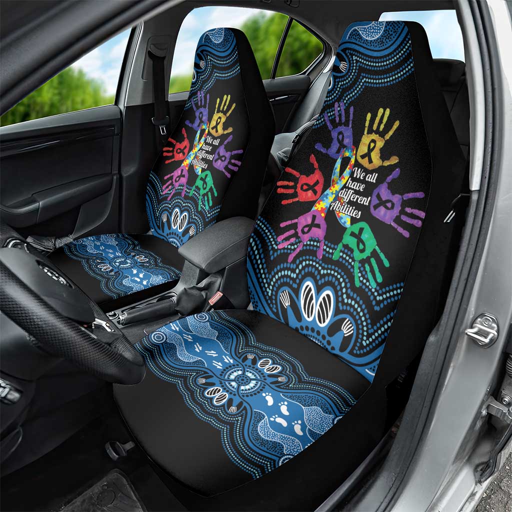 Autism Awareness Australia Indigenous Car Seat Cover We All Have Different Abilities