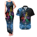 Autism Awareness Australia Indigenous Couples Matching Tank Maxi Dress and Hawaiian Shirt We All Have Different Abilities