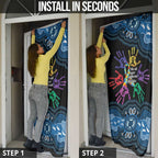 Autism Awareness Australia Indigenous Door Cover We All Have Different Abilities