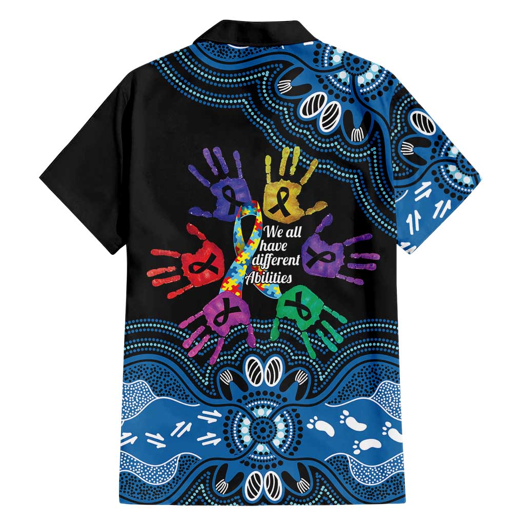 Autism Awareness Australia Indigenous Family Matching Summer Maxi Dress and Hawaiian Shirt We All Have Different Abilities