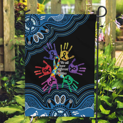 Autism Awareness Australia Indigenous Garden Flag We All Have Different Abilities