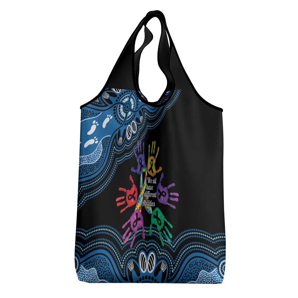 Autism Awareness Australia Indigenous Grocery Bag We All Have Different Abilities