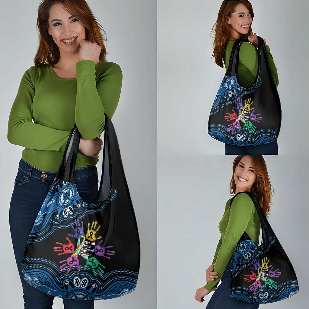 Autism Awareness Australia Indigenous Grocery Bag We All Have Different Abilities