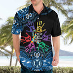 Autism Awareness Australia Indigenous Hawaiian Shirt We All Have Different Abilities