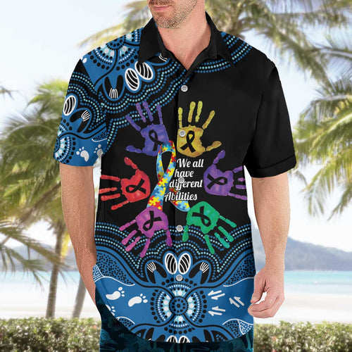 Autism Awareness Australia Indigenous Hawaiian Shirt We All Have Different Abilities