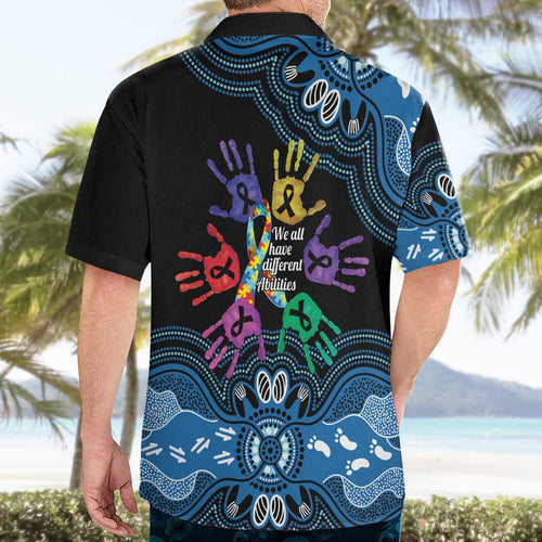 Autism Awareness Australia Indigenous Hawaiian Shirt We All Have Different Abilities