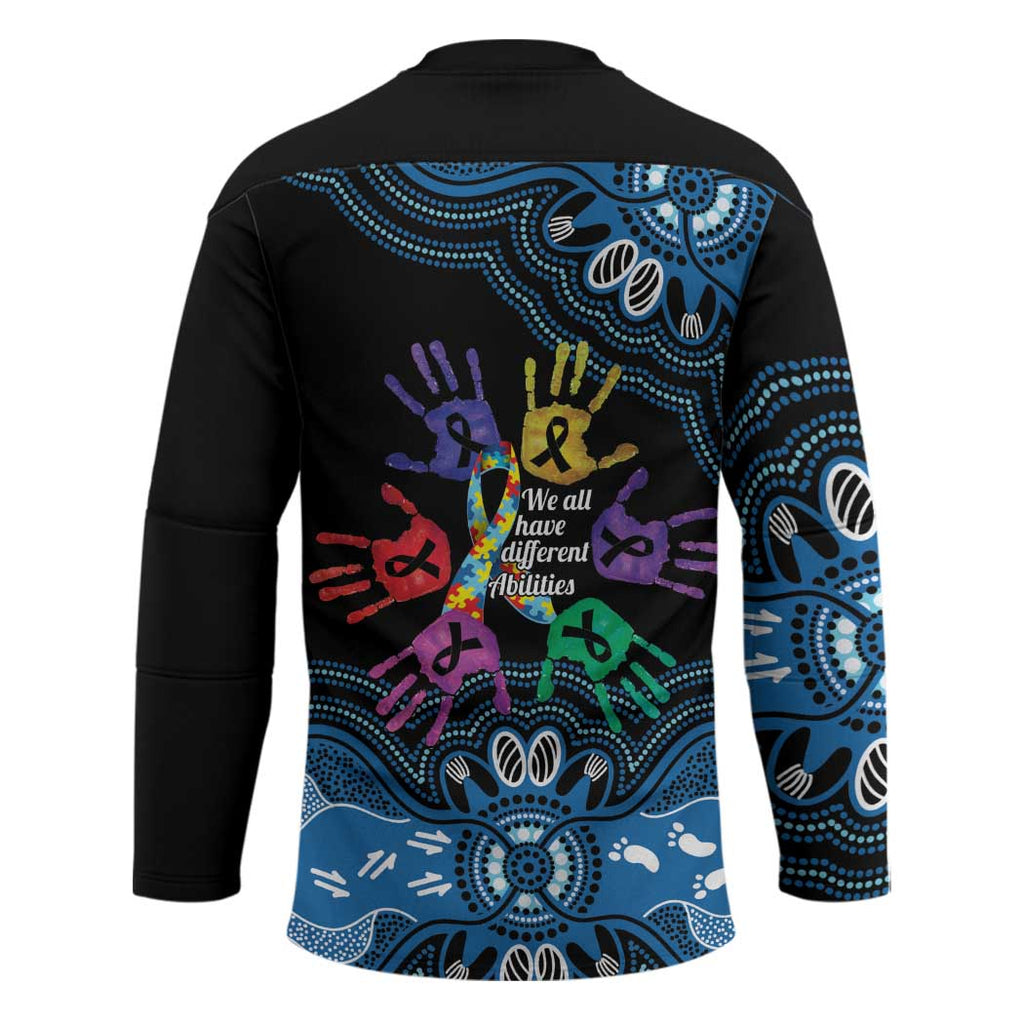 Autism Awareness Australia Indigenous Hockey Jersey We All Have Different Abilities