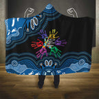 Autism Awareness Australia Indigenous Hooded Blanket We All Have Different Abilities