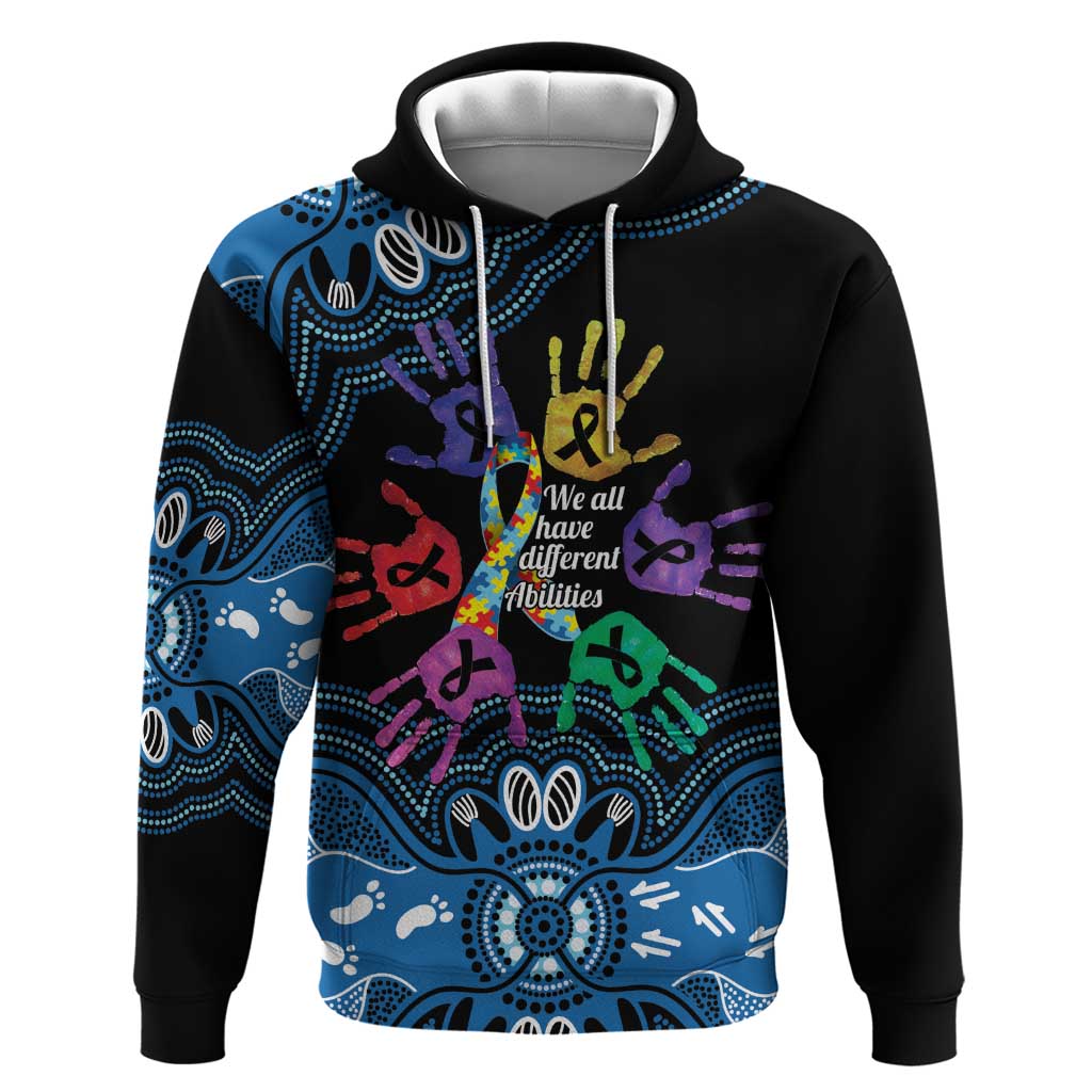 Autism Awareness Australia Indigenous Hoodie We All Have Different Abilities