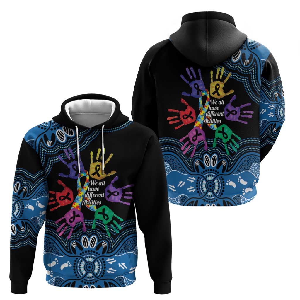 Autism Awareness Australia Indigenous Hoodie We All Have Different Abilities