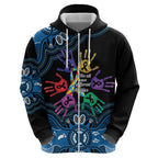 Autism Awareness Australia Indigenous Hoodie We All Have Different Abilities
