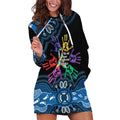 Autism Awareness Australia Indigenous Hoodie Dress We All Have Different Abilities