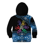 Autism Awareness Australia Indigenous Kid Hoodie We All Have Different Abilities