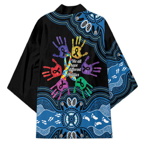 Autism Awareness Australia Indigenous Kimono We All Have Different Abilities