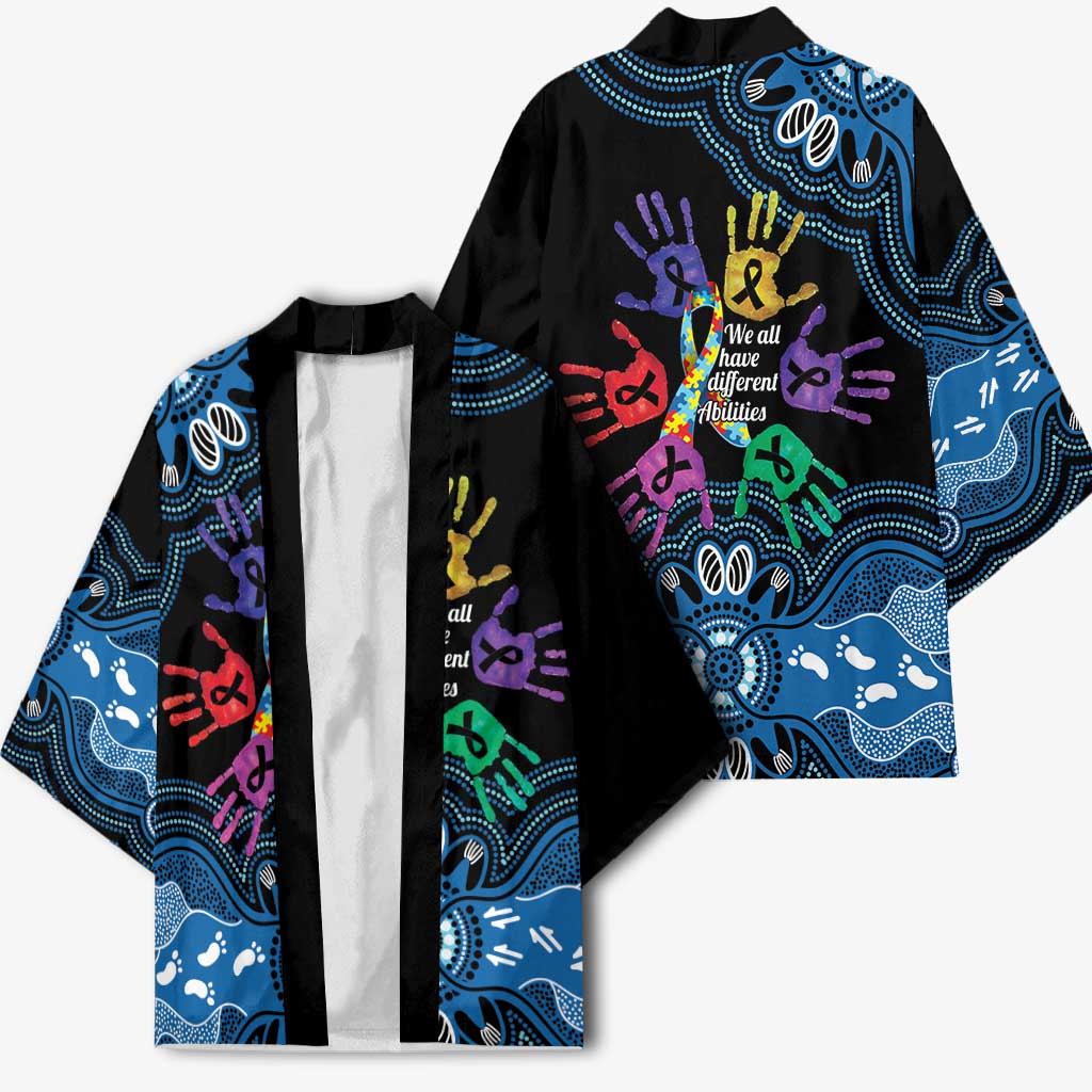 Autism Awareness Australia Indigenous Kimono We All Have Different Abilities
