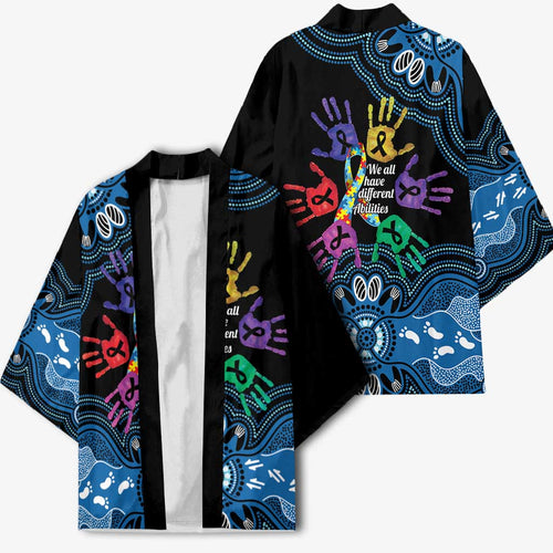 Autism Awareness Australia Indigenous Kimono We All Have Different Abilities