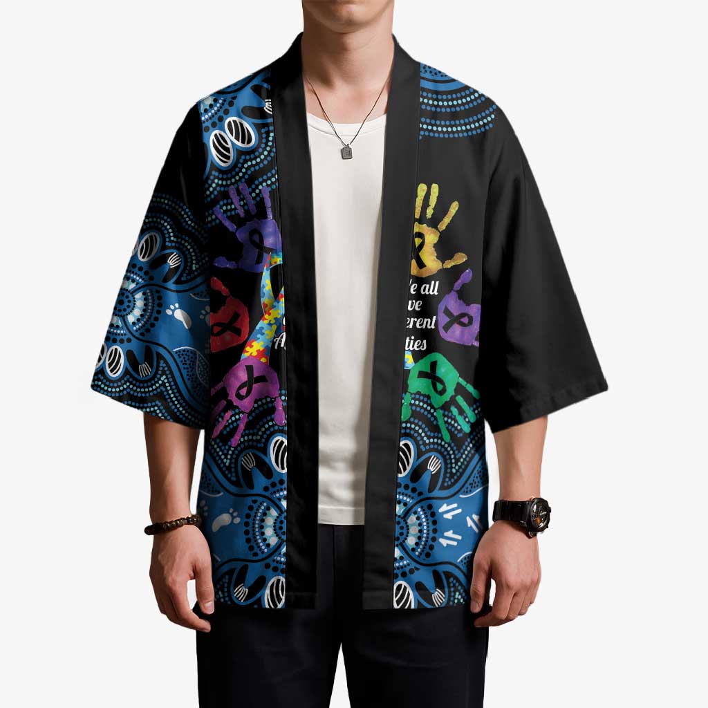 Autism Awareness Australia Indigenous Kimono We All Have Different Abilities
