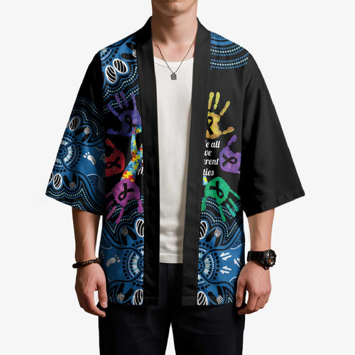 Autism Awareness Australia Indigenous Kimono We All Have Different Abilities