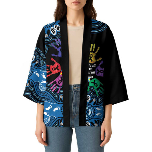 Autism Awareness Australia Indigenous Kimono We All Have Different Abilities