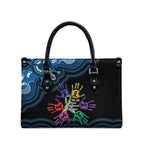 Autism Awareness Australia Indigenous Leather Bag We All Have Different Abilities