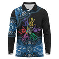 Autism Awareness Australia Indigenous Long Sleeve Polo Shirt We All Have Different Abilities
