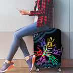 Autism Awareness Australia Indigenous Luggage Cover We All Have Different Abilities