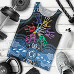 Autism Awareness Australia Indigenous Men Tank Top We All Have Different Abilities