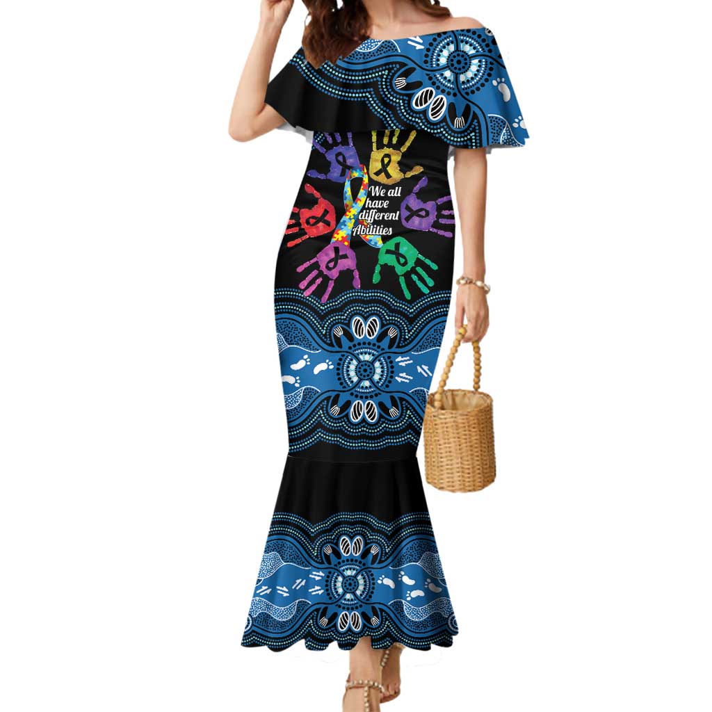 Autism Awareness Australia Indigenous Mermaid Dress We All Have Different Abilities