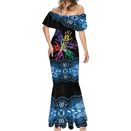 Autism Awareness Australia Indigenous Mermaid Dress We All Have Different Abilities