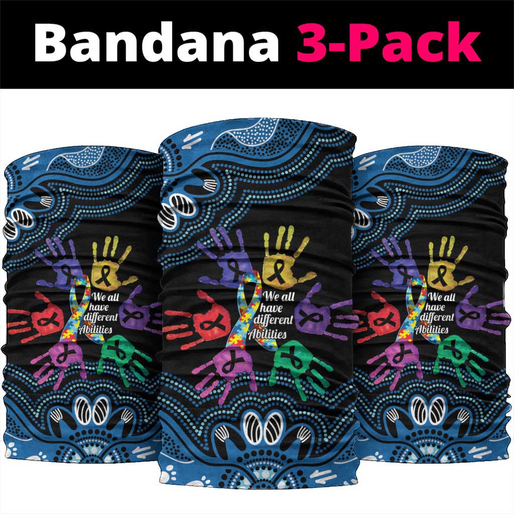 Autism Awareness Australia Indigenous Neck Gaiter We All Have Different Abilities