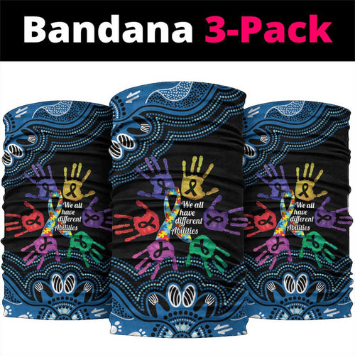 Autism Awareness Australia Indigenous Neck Gaiter We All Have Different Abilities