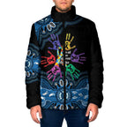 Autism Awareness Australia Indigenous Padded Jacket We All Have Different Abilities