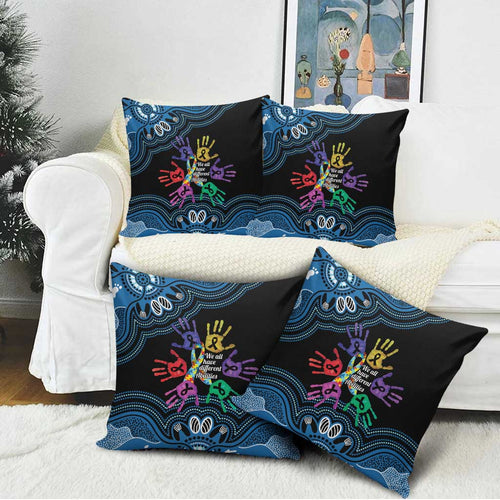 Autism Awareness Australia Indigenous Pillow Cover We All Have Different Abilities