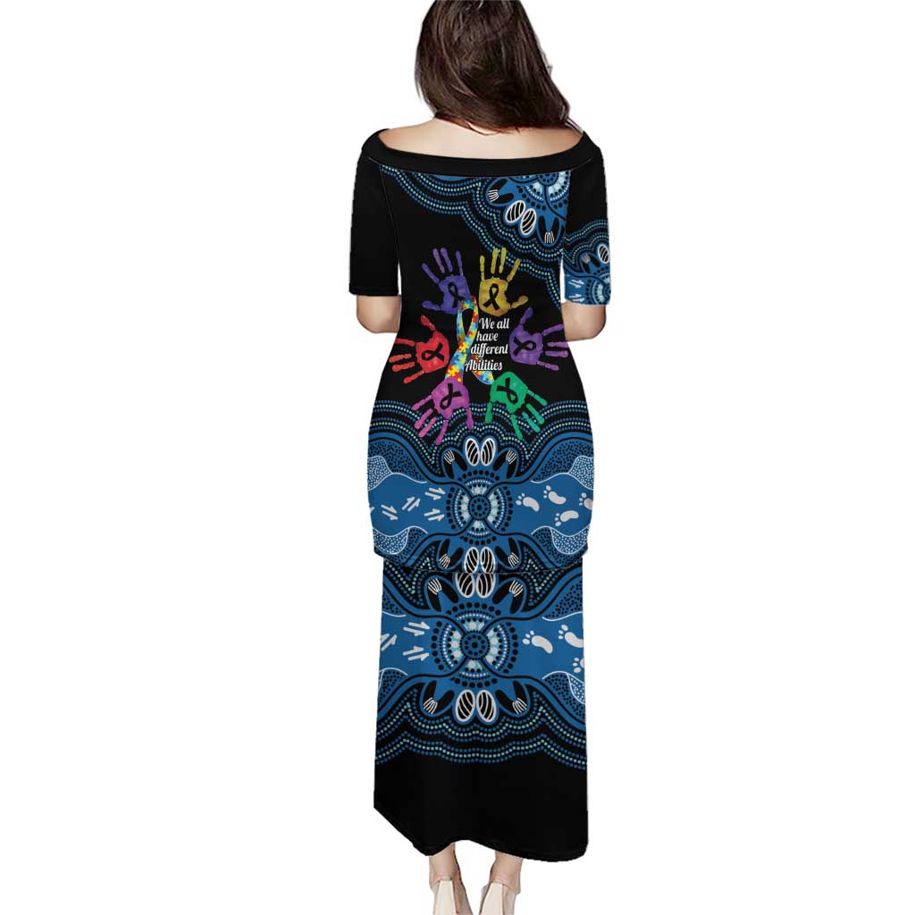 Autism Awareness Australia Indigenous Puletasi We All Have Different Abilities