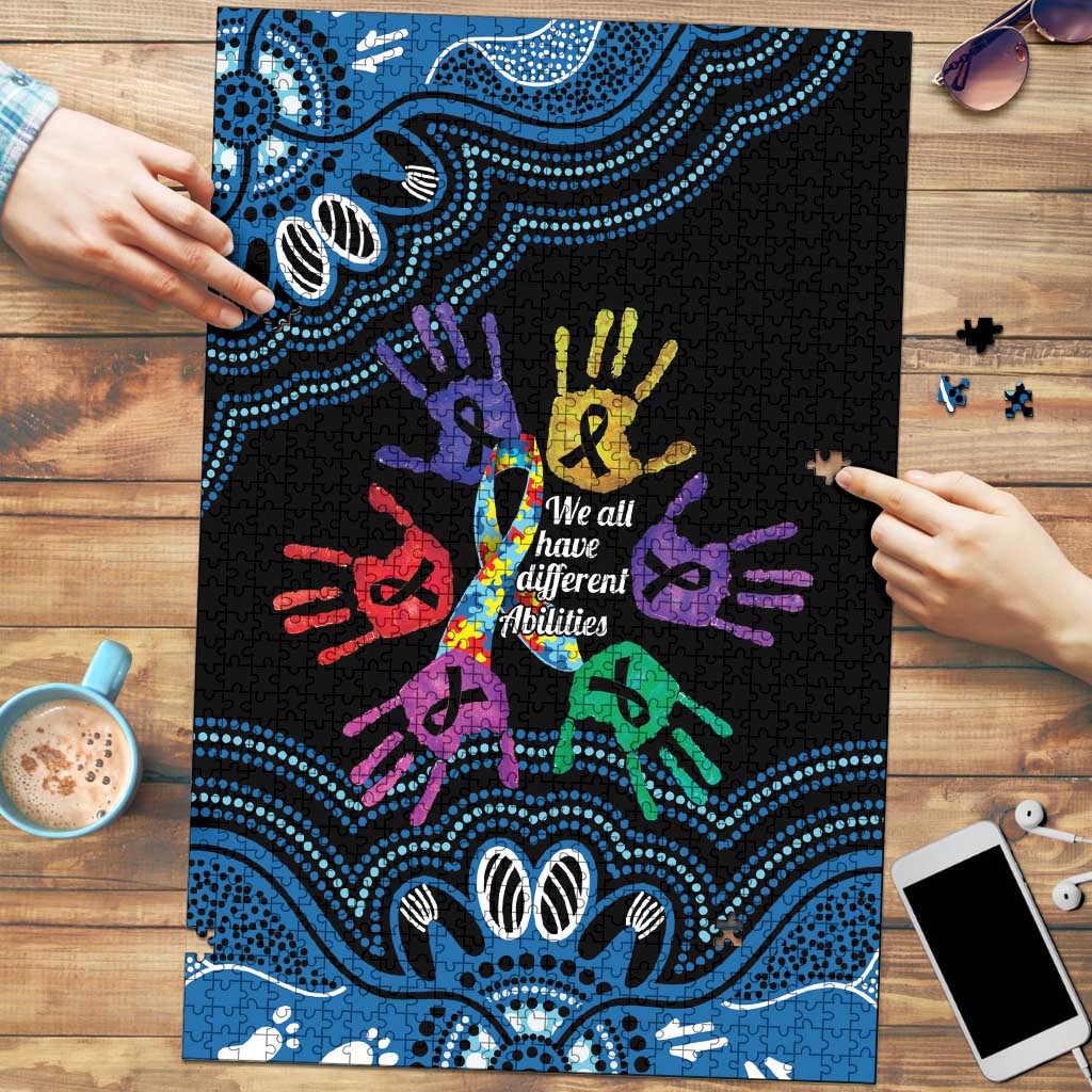 Autism Awareness Australia Indigenous Puzzle We All Have Different Abilities