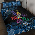 Autism Awareness Australia Indigenous Quilt Bed Set We All Have Different Abilities