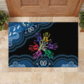 Autism Awareness Australia Indigenous Rubber Doormat We All Have Different Abilities