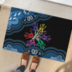Autism Awareness Australia Indigenous Rubber Doormat We All Have Different Abilities